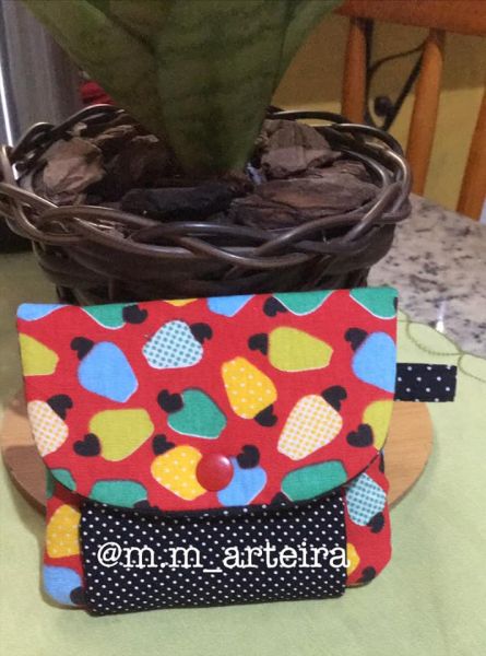 Mini carteira porta cartões