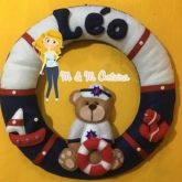 Porta maternidade Ursinho Marinheiro